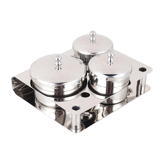 3 Pieces Stainless Steel Nail Art Equipment Cup Bowls Nail Powder Holder Nail Liquid Container Nail Art Equipment Tools Mini Cups Cosmetic Containers with Lids Health & Beauty > Personal Care > Cosmetics > Cosmetic Tools > Nail Tools V+Trys 3 Pcs  