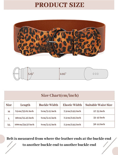 3 Pieces Women Wide Belt for Dresses Women Dress Belt Stretchy Cinch Belt Leather Elastic Belt for Ladies Dress Decoration Apparel & Accessories > Clothing Accessories > Belts SATINIOR   