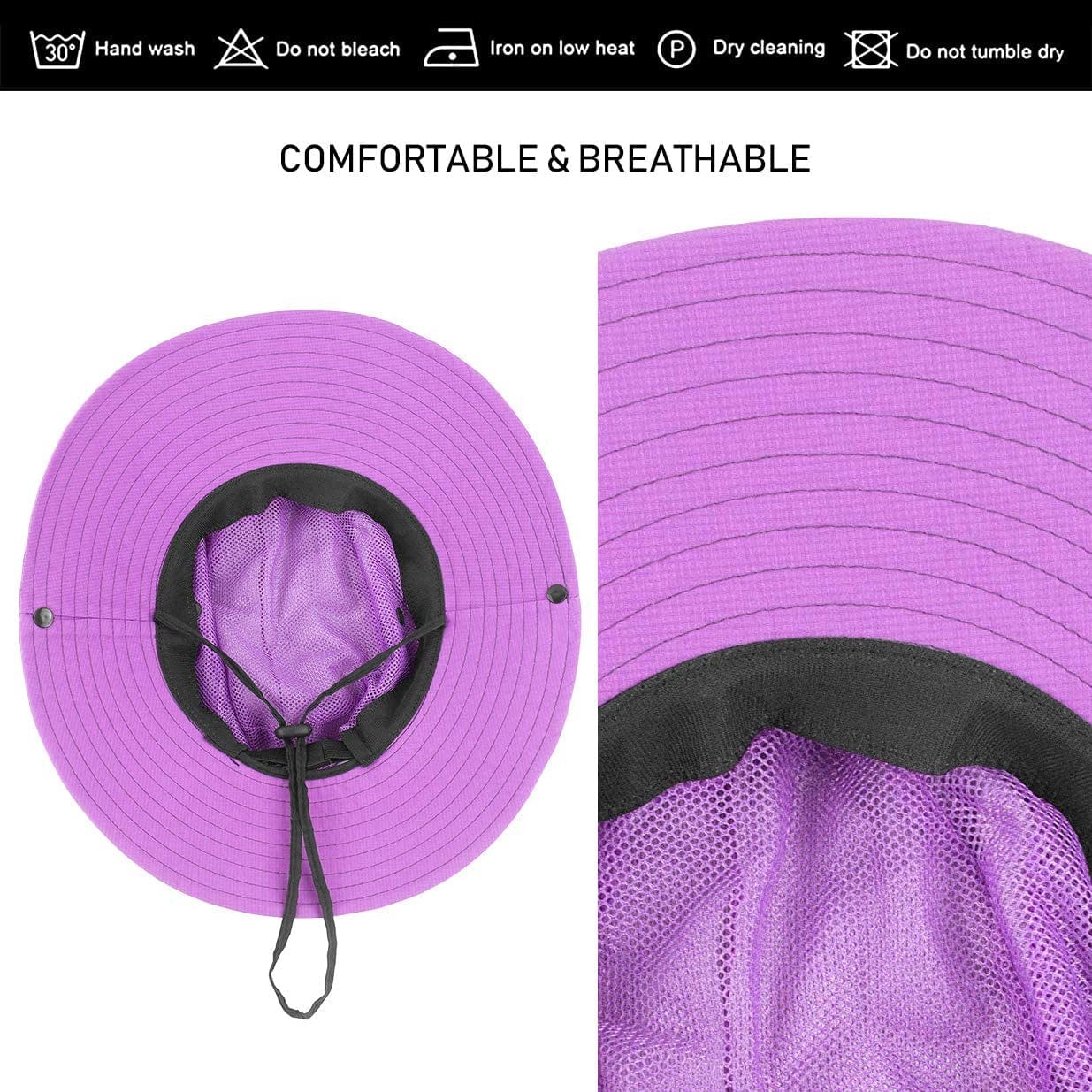 3 Pieces Womens Ponytail Wide Brim Sun Hat Packable UV Protection Beach Cap for Fishing & Hiking Apparel & Accessories > Clothing Accessories > Hats LCZTN   