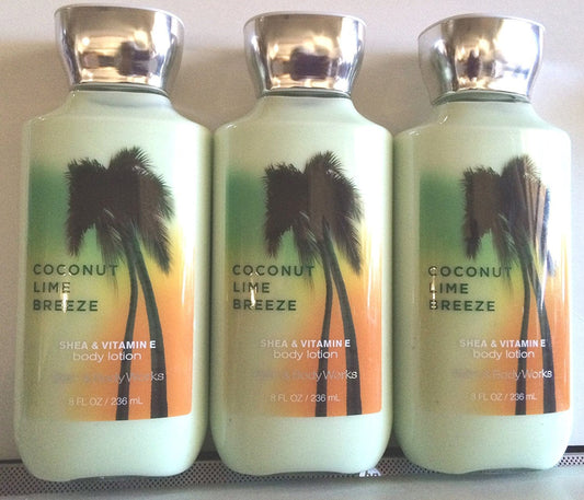 3 X Coconut Lime Breeze Body Lotion Cream 8 Oz Each (Set of 3) Health & Beauty > Personal Care > Cosmetics > Bath & Body Bath & Body Works   