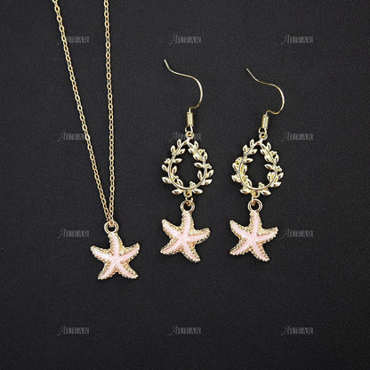 , 30 Pack Ocean Starfish Conch Seashell Enamel Charms Pendants for DIY Jewelry Making (Ocean Charms Style 1)