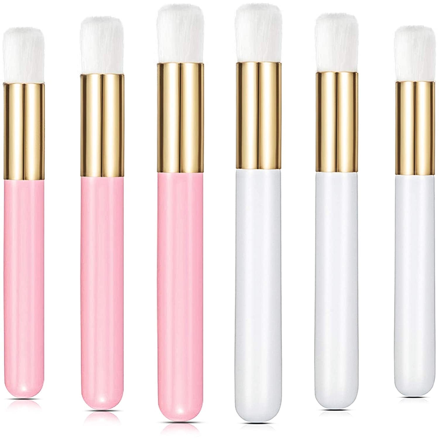 30 Pieces Lash Shampoo Brushes, Eyelash Extension Cleansing Brush Peel off Blackhead Remover Tool Nose Pore Deep Cleaning Brush Cosmetic Lash Cleanser Brush Facial Cleansing Brushes (Purple, Pink) Health & Beauty > Personal Care > Cosmetics > Cosmetic Tools > Makeup Tools Shappy White,Pink  