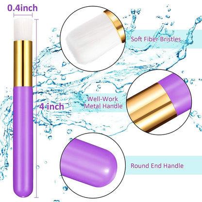 30 Pieces Lash Shampoo Brushes, Eyelash Extension Cleansing Brush Peel off Blackhead Remover Tool Nose Pore Deep Cleaning Brush Cosmetic Lash Cleanser Brush Facial Cleansing Brushes (Purple, Pink) Health & Beauty > Personal Care > Cosmetics > Cosmetic Tools > Makeup Tools Shappy   