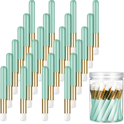 30 Pieces Lash Shampoo Brushes with Container, Nose Pore Deep Cleaning Brush Peel off Blackhead Removing Brush Tool Cosmetic Lash Cleanser Brush Facial Cleansing Brushes (Pink,4 Inch) Health & Beauty > Personal Care > Cosmetics > Cosmetic Tools > Makeup Tools Patelai Green  