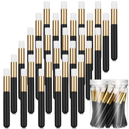 30 Pieces Lash Shampoo Brushes with Container, Nose Pore Deep Cleaning Brush Peel off Blackhead Removing Brush Tool Cosmetic Lash Cleanser Brush Facial Cleansing Brushes (Pink,4 Inch) Health & Beauty > Personal Care > Cosmetics > Cosmetic Tools > Makeup Tools Patelai Black  