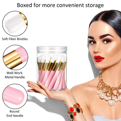 30 Pieces Lash Shampoo Brushes with Container, Nose Pore Deep Cleaning Brush Peel off Blackhead Removing Brush Tool Cosmetic Lash Cleanser Brush Facial Cleansing Brushes (Pink,4 Inch) Health & Beauty > Personal Care > Cosmetics > Cosmetic Tools > Makeup Tools Patelai   
