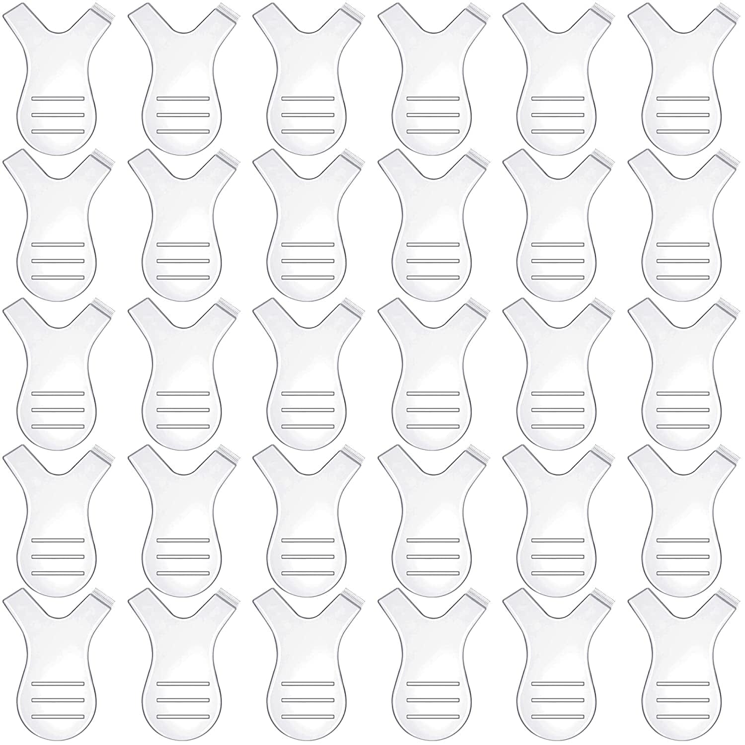 30 Pieces Y Lash Lift Tool Y Shape Eyelash Brush Comb Lash Perm Lift Brush Silicone Grafting Eyelash Lift Brush for Eyelash Extension Makeup Tool (Clear Color) Health & Beauty > Personal Care > Cosmetics > Cosmetic Tools > Makeup Tools Yaomiao Clear Color  