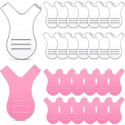 30 Pieces Y Lash Lift Tool Y Shape Eyelash Brush Comb Lash Perm Lift Brush Silicone Grafting Eyelash Lift Brush for Eyelash Extension Makeup Tool (Clear Color) Health & Beauty > Personal Care > Cosmetics > Cosmetic Tools > Makeup Tools Yaomiao Pink, Clear  