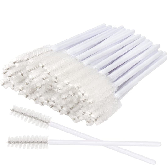 300 Pack Eyelash Mascara Wands Disposable Lash Brushes for Extensions Makeup Brush Applicators Tool Kit, White/White Health & Beauty > Personal Care > Cosmetics > Cosmetic Tools > Makeup Tools Mekupeu White/White  