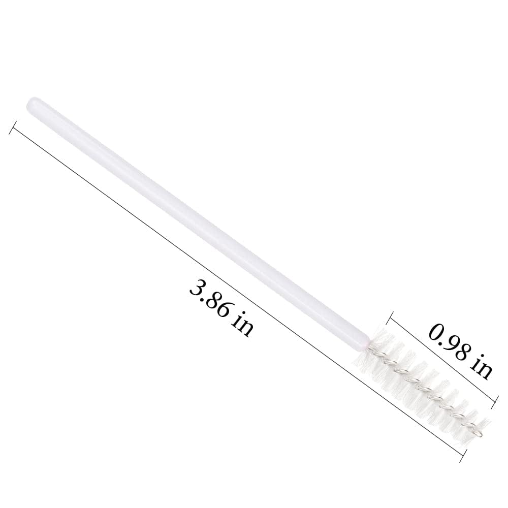 300 Pack Eyelash Mascara Wands Disposable Lash Brushes for Extensions Makeup Brush Applicators Tool Kit, White/White Health & Beauty > Personal Care > Cosmetics > Cosmetic Tools > Makeup Tools Mekupeu   