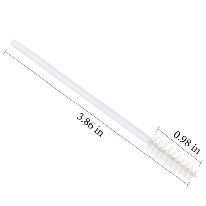 300 Pack Eyelash Mascara Wands Disposable Lash Brushes for Extensions Makeup Brush Applicators Tool Kit, White/White Health & Beauty > Personal Care > Cosmetics > Cosmetic Tools > Makeup Tools Mekupeu   