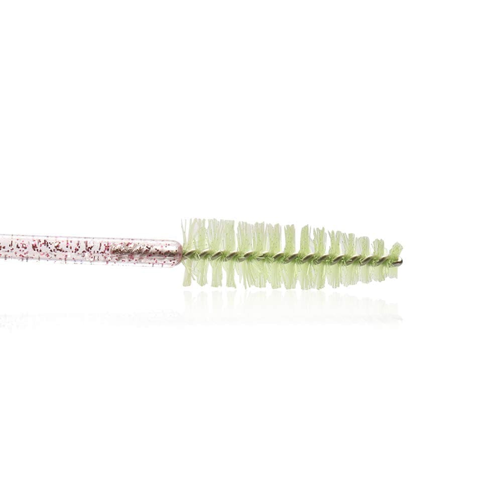 300 Pack Mascara Wands Disposable Eye Lash Brushes for Eyelash Extensions Tool Makeup Applicator Kit, Crystal Rose Handle (Crystal Rose-Light Green) Health & Beauty > Personal Care > Cosmetics > Cosmetic Tools > Makeup Tools myaokue-up   