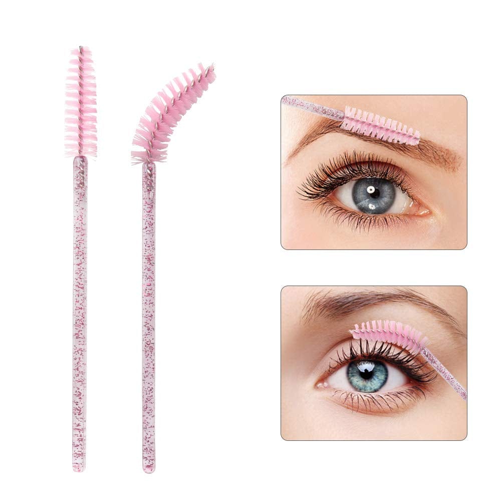 300 Pack Mascara Wands Disposable Eyelash Brushes for Extensionss Eye Lash Applicator Makeup Tool Kit, Crystal Rose/Pink Health & Beauty > Personal Care > Cosmetics > Cosmetic Tools > Makeup Tools YS   