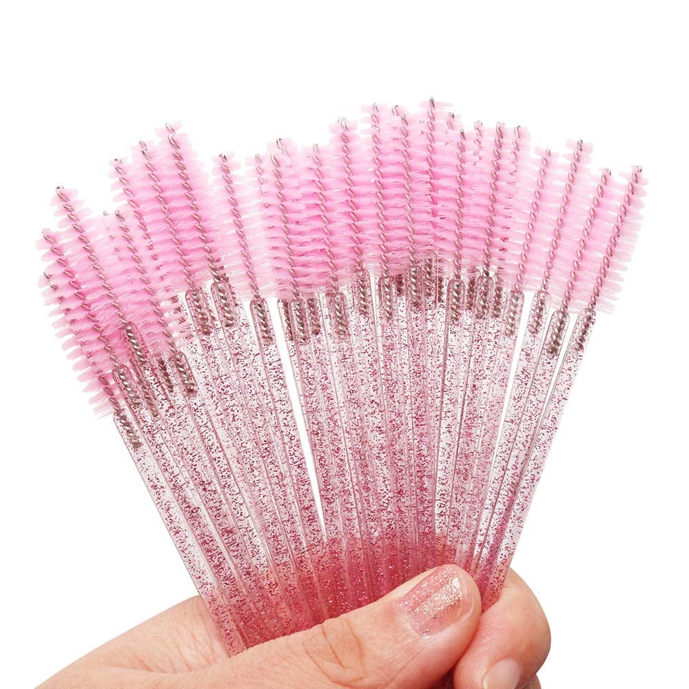 300 Pack Mascara Wands Disposable Eyelash Brushes for Extensionss Eye Lash Applicator Makeup Tool Kit, Crystal Rose/Pink Health & Beauty > Personal Care > Cosmetics > Cosmetic Tools > Makeup Tools YS   