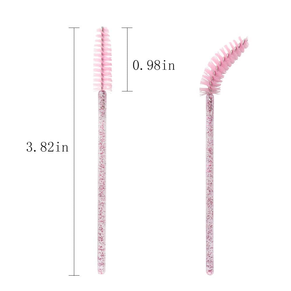 300 Pack Mascara Wands Disposable Eyelash Brushes for Extensionss Eye Lash Applicator Makeup Tool Kit, Crystal Rose/Pink Health & Beauty > Personal Care > Cosmetics > Cosmetic Tools > Makeup Tools YS   