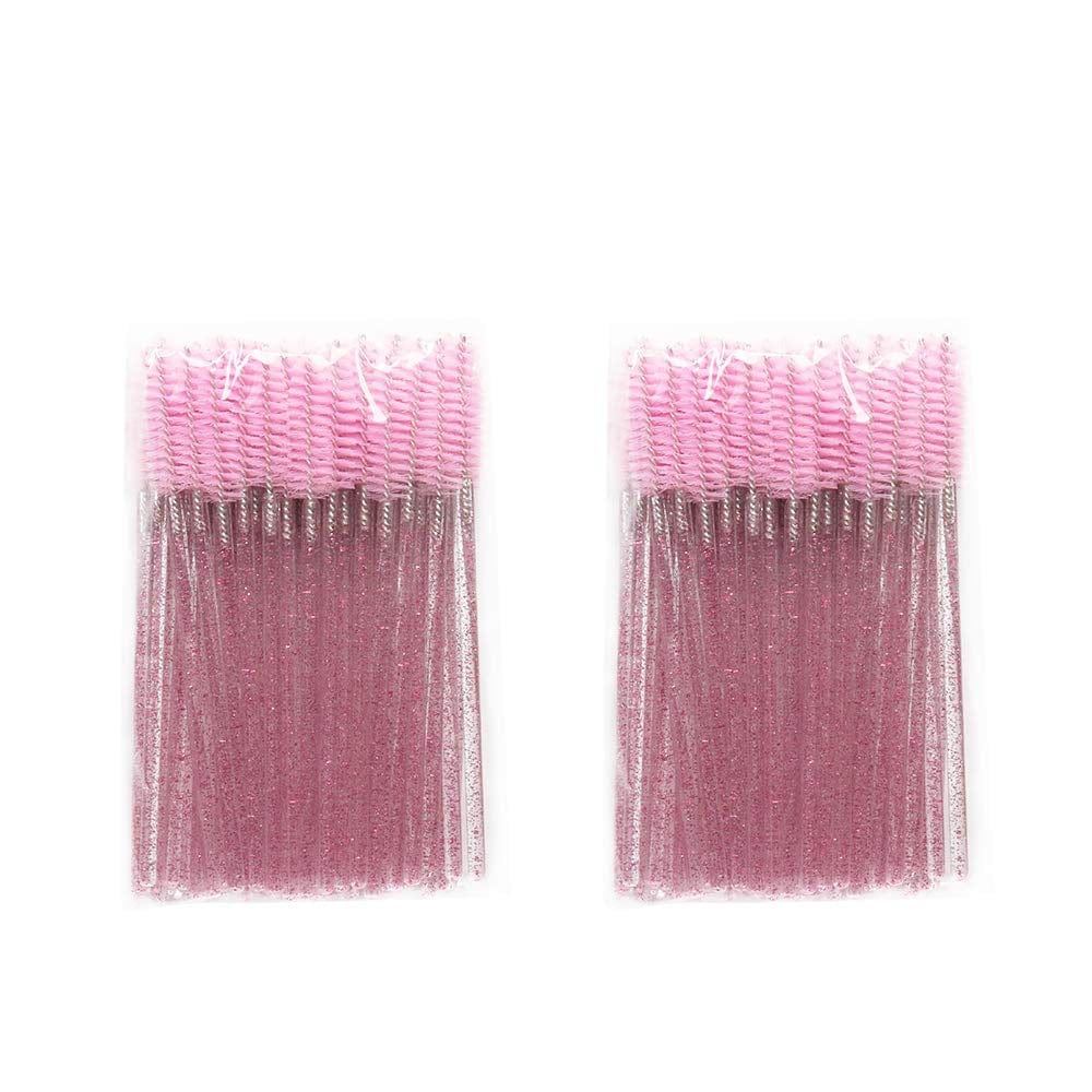 300 Pack Mascara Wands Disposable Eyelash Brushes for Extensionss Eye Lash Applicator Makeup Tool Kit, Crystal Rose/Pink Health & Beauty > Personal Care > Cosmetics > Cosmetic Tools > Makeup Tools YS   