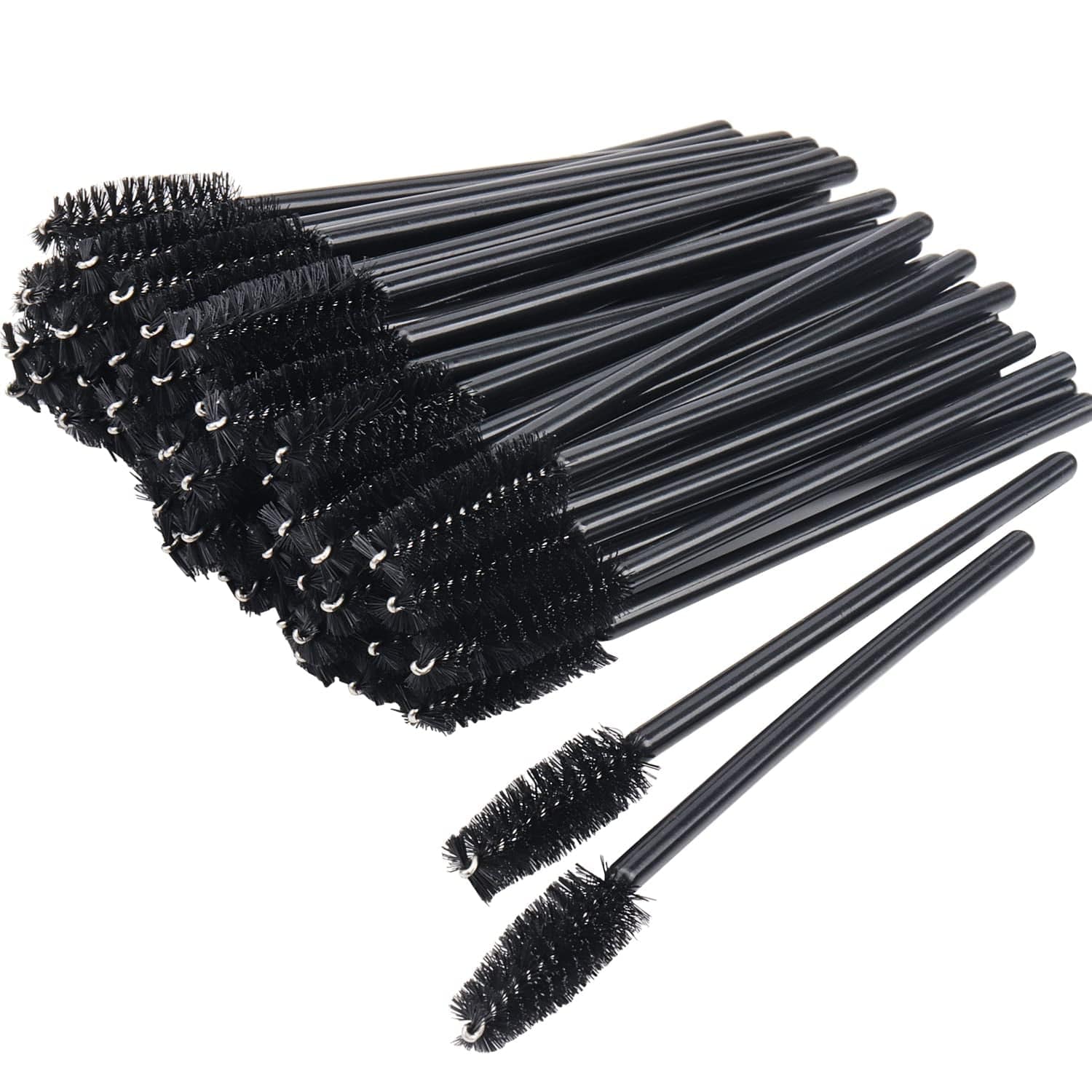 300 Pack Mascara Wands Disposable Eyelash Brushes for Lash Extensions Eye Brow Applicators Makeup Brush Tool, Gold/Black Health & Beauty > Personal Care > Cosmetics > Cosmetic Tools > Makeup Tools Yisu Black-Handle100pcs  