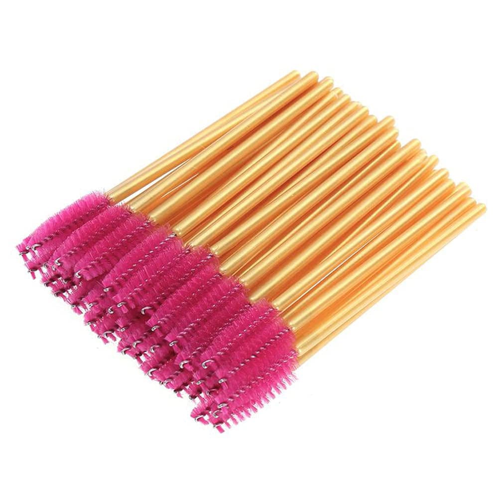 300 Pack Mascara Wands Disposable Eyelash Brushes for Lash Extensions Eye Brow Applicators Makeup Brush Tool, Gold/Black Health & Beauty > Personal Care > Cosmetics > Cosmetic Tools > Makeup Tools Yisu Gold/Rose-300pcs  