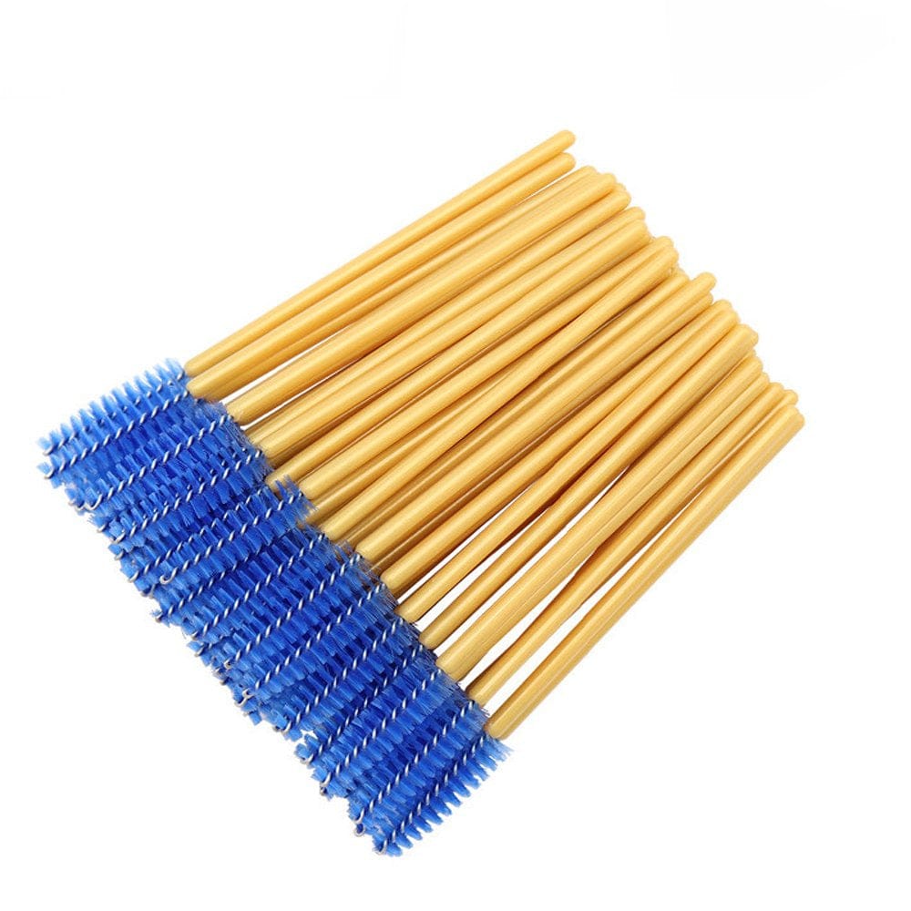 300 Pack Mascara Wands Disposable Eyelash Brushes for Lash Extensions Eye Brow Applicators Makeup Brush Tool, Gold/Black Health & Beauty > Personal Care > Cosmetics > Cosmetic Tools > Makeup Tools Yisu Gold/Blue-300pcs  
