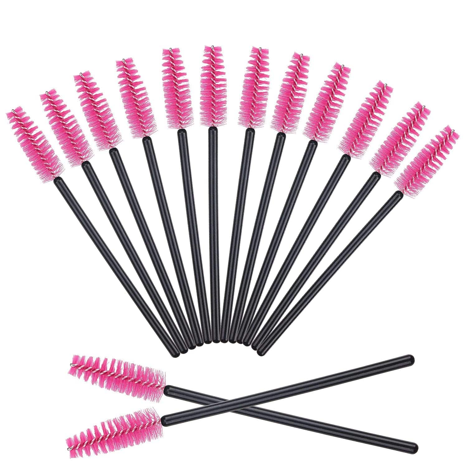 300 Pack Mascara Wands Disposable Eyelash Brushes for Lash Extensions Eye Brow Applicators Makeup Brush Tool, Gold/Black Health & Beauty > Personal Care > Cosmetics > Cosmetic Tools > Makeup Tools Yisu Black-Rose300pcs  
