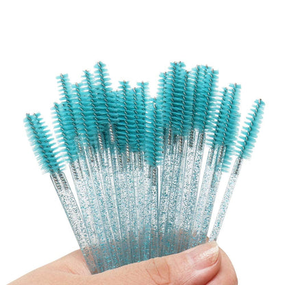 300 Pack Mascara Wands Disposable Eyelash Brushes Spoolie Brushes for Extension Eye Lash Applicator Makeup Tool Kit, Crystal Blue/Deep Green Health & Beauty > Personal Care > Cosmetics > Cosmetic Tools > Makeup Tools Mekupeu   