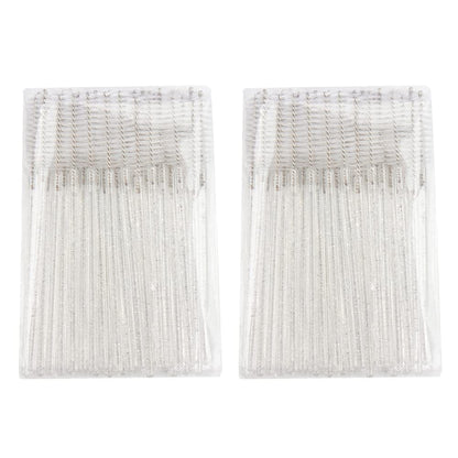 300 PCS Crystal Eyelash Mascara Wands Disposable Lash Brushes for Extensions Makeup Brush Applicators Tool Kit, All White Health & Beauty > Personal Care > Cosmetics > Cosmetic Tools > Makeup Tools Mekupeu   