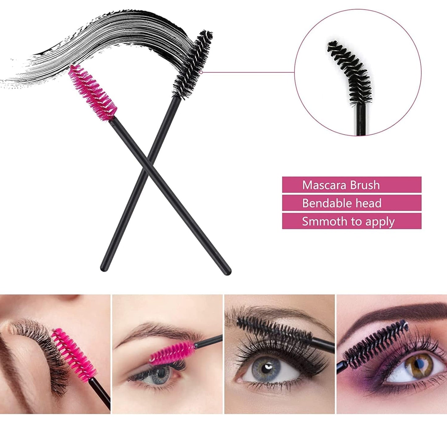 300PCS Disposable Makeup Applicators Tools Kit, Include 100 Disposable Lip Brushes Lip Wands 100 Mascara Brushes Wands Applicator 50 Eyeliner Brushes 50 Eyeshadow Brushes for Eyes and Lips Makeup Health & Beauty > Personal Care > Cosmetics > Cosmetic Tools > Makeup Tools LIONVISON   