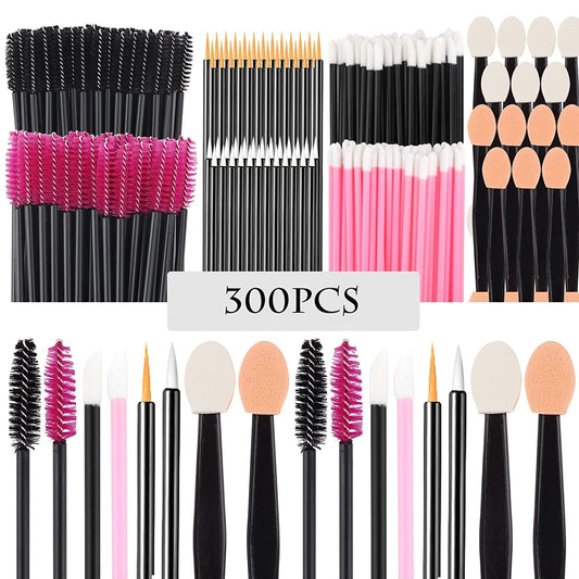 300PCS Disposable Makeup Applicators Tools Kit, Include 100 Disposable Lip Brushes Lip Wands 100 Mascara Brushes Wands Applicator 50 Eyeliner Brushes 50 Eyeshadow Brushes for Eyes and Lips Makeup Health & Beauty > Personal Care > Cosmetics > Cosmetic Tools > Makeup Tools LIONVISON   