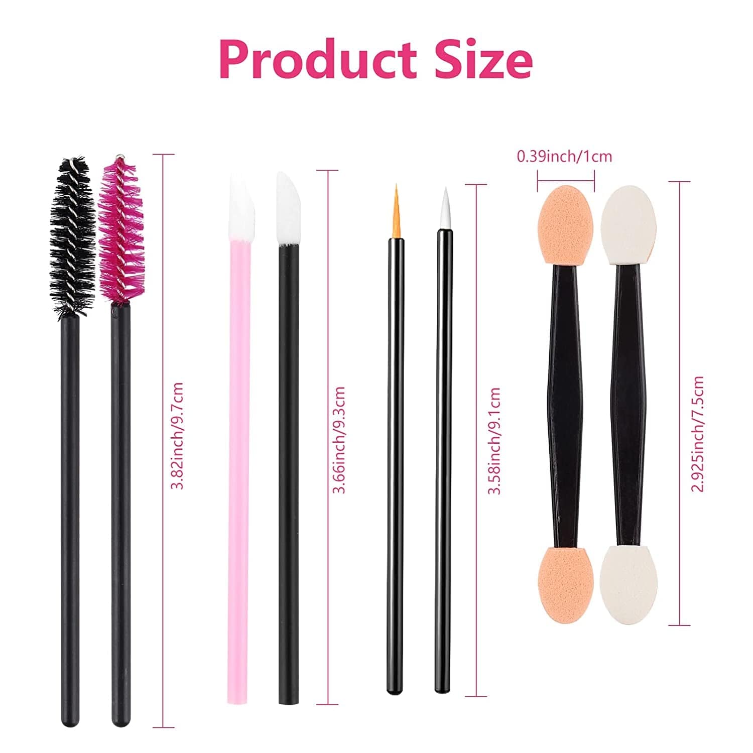 300PCS Disposable Makeup Applicators Tools Kit, Include 100 Disposable Lip Brushes Lip Wands 100 Mascara Brushes Wands Applicator 50 Eyeliner Brushes 50 Eyeshadow Brushes for Eyes and Lips Makeup Health & Beauty > Personal Care > Cosmetics > Cosmetic Tools > Makeup Tools LIONVISON   
