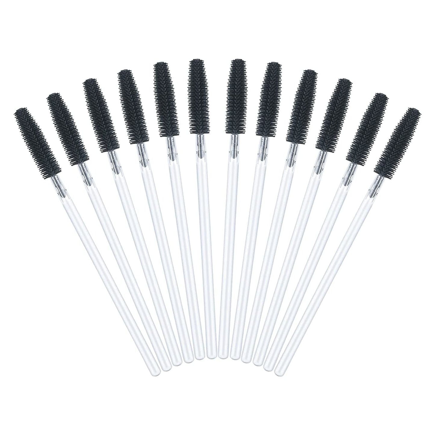 300PCS Eyelash Brush, Disposable Eyelash Mascara Brushes Wands Applicator Tools Makeup Brush Kits (Pink) Health & Beauty > Personal Care > Cosmetics > Cosmetic Tools > Makeup Tools G2PLUS Transparent Black  