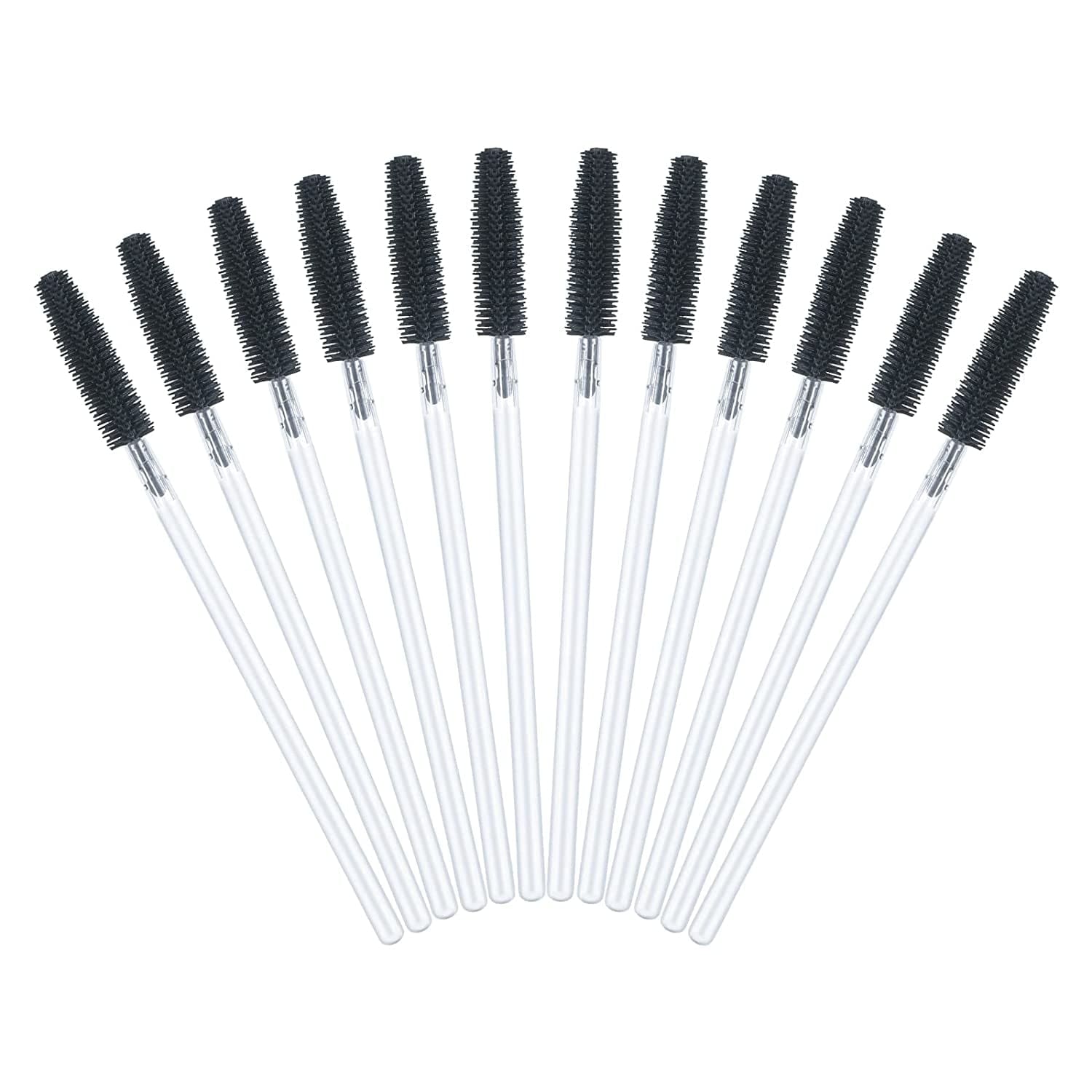 300PCS Eyelash Brush, Disposable Eyelash Mascara Brushes Wands Applicator Tools Makeup Brush Kits (Pink) Health & Beauty > Personal Care > Cosmetics > Cosmetic Tools > Makeup Tools G2PLUS Transparent Black  