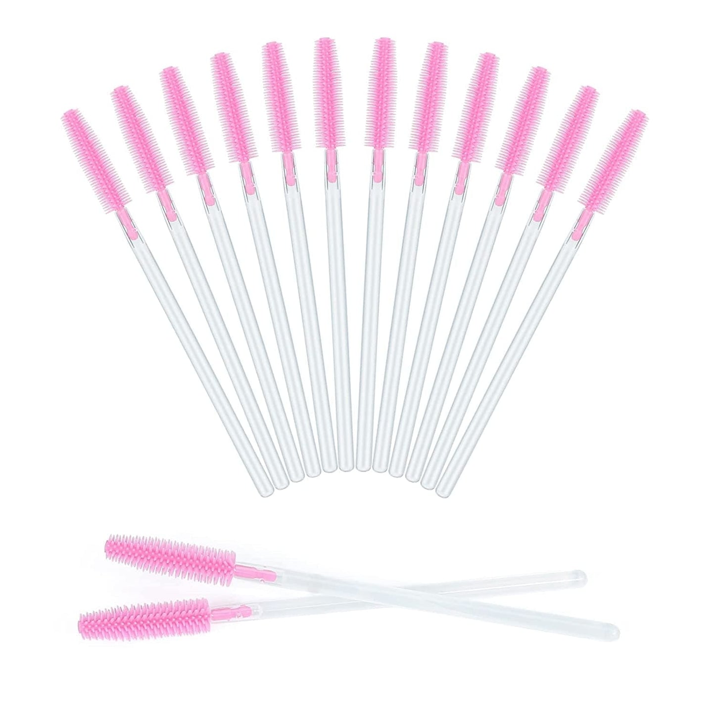 300PCS Eyelash Brush, Disposable Eyelash Mascara Brushes Wands Applicator Tools Makeup Brush Kits (Pink) Health & Beauty > Personal Care > Cosmetics > Cosmetic Tools > Makeup Tools G2PLUS Transparent Pink  