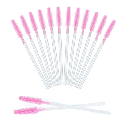 300PCS Eyelash Brush, Disposable Eyelash Mascara Brushes Wands Applicator Tools Makeup Brush Kits (Pink) Health & Beauty > Personal Care > Cosmetics > Cosmetic Tools > Makeup Tools G2PLUS Transparent Pink  