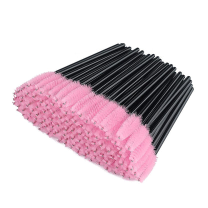 300PCS Eyelash Brush, Disposable Eyelash Mascara Brushes Wands Applicator Tools Makeup Brush Kits (Pink) Health & Beauty > Personal Care > Cosmetics > Cosmetic Tools > Makeup Tools G2PLUS Black + Pink  