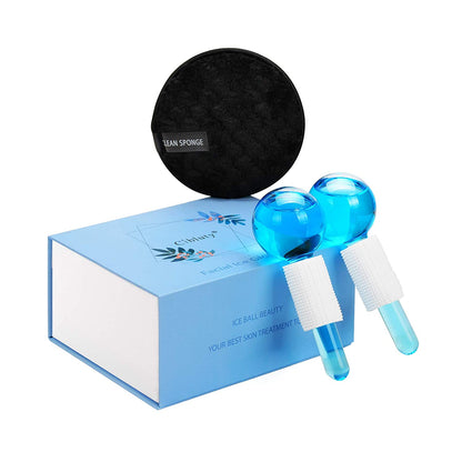 CIBLUTY ICE GLOBES for FACIAL, 2 PCS Facial Globes for Massage Tool, Facial Roller Cold Skin Massagers, Tighten Skin, Reduce Puffiness and Dark Circles, Enhance Circulation Health & Beauty > Personal Care > Cosmetics > Cosmetic Tools > Skin Care Tools CIBLUTY Blue  