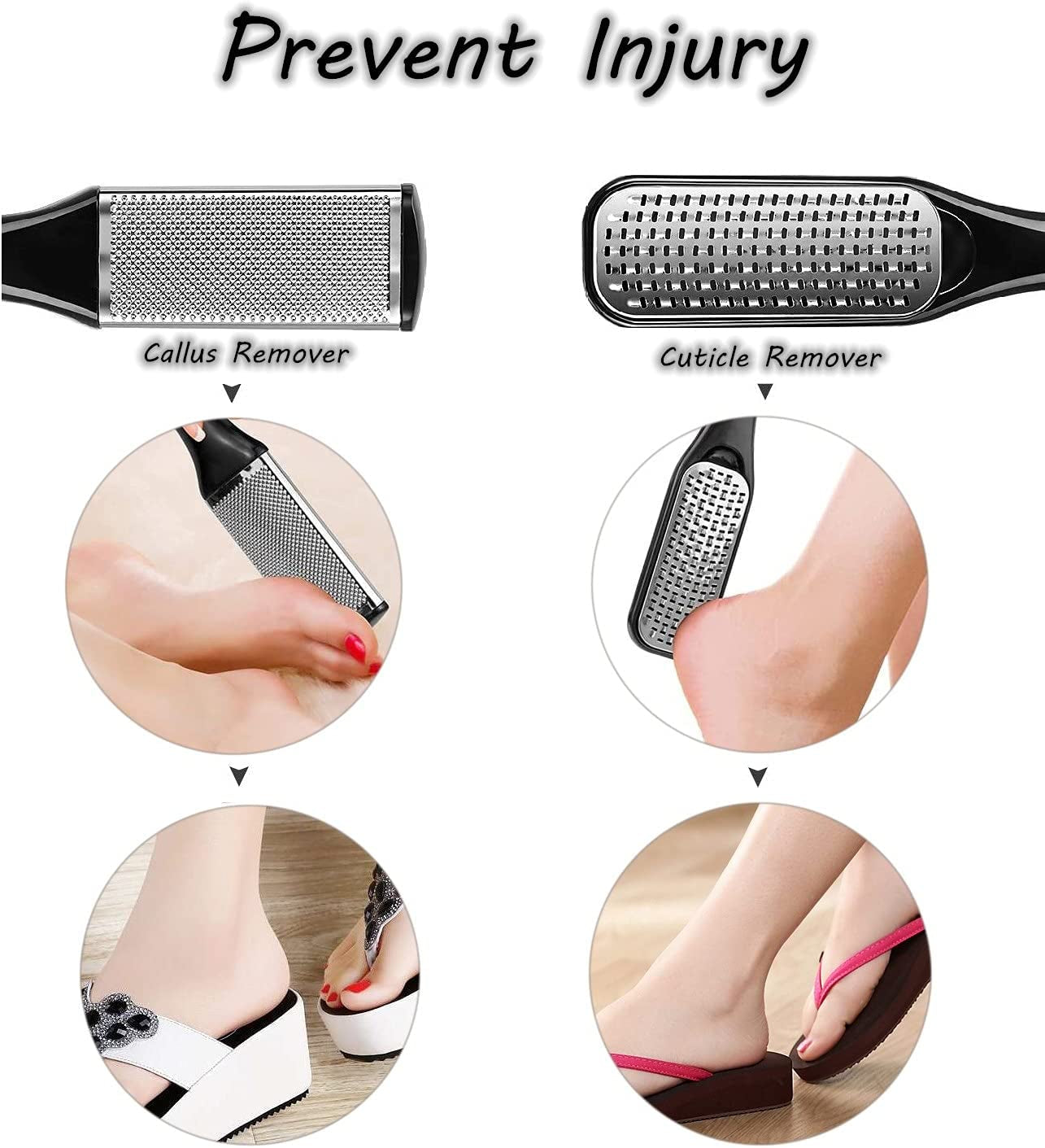Professional Pedicure Tools Set, 26 in 1 Stainless Steel Foot Care Kit Foot Rasp Dead Skin Remover Pedicure Kit,Foot File Kit Foot Callus Remover, for Men Women Travel Health & Beauty > Personal Care > Foot Care ORBET   