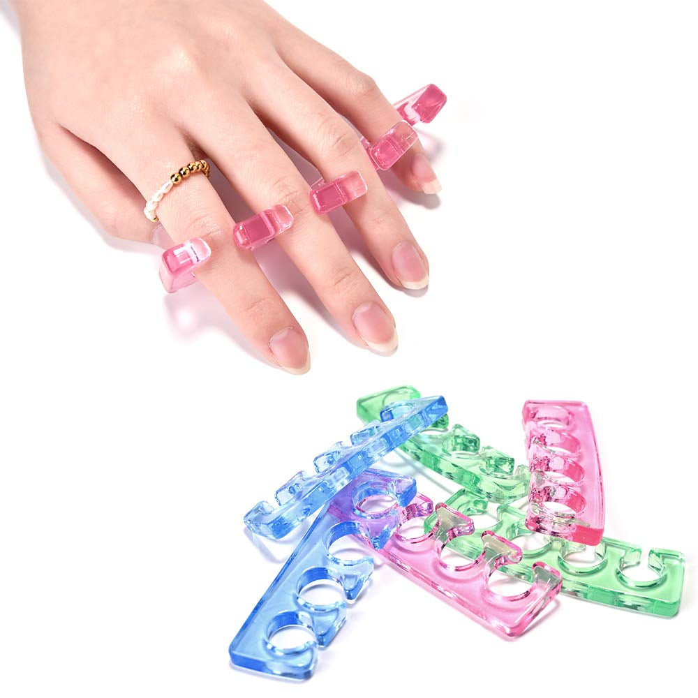 KADS 2Pcs/Pair Silicone Toe Separator Nail Art Manicure Finger Feet Care Braces Supports Nails DIY Tools Health & Beauty > Personal Care > Foot Care KADS   