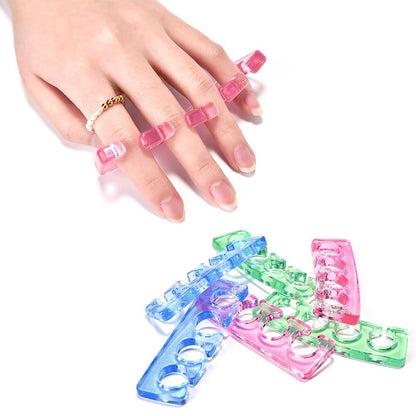 KADS 2Pcs/Pair Silicone Toe Separator Nail Art Manicure Finger Feet Care Braces Supports Nails DIY Tools Health & Beauty > Personal Care > Foot Care KADS   
