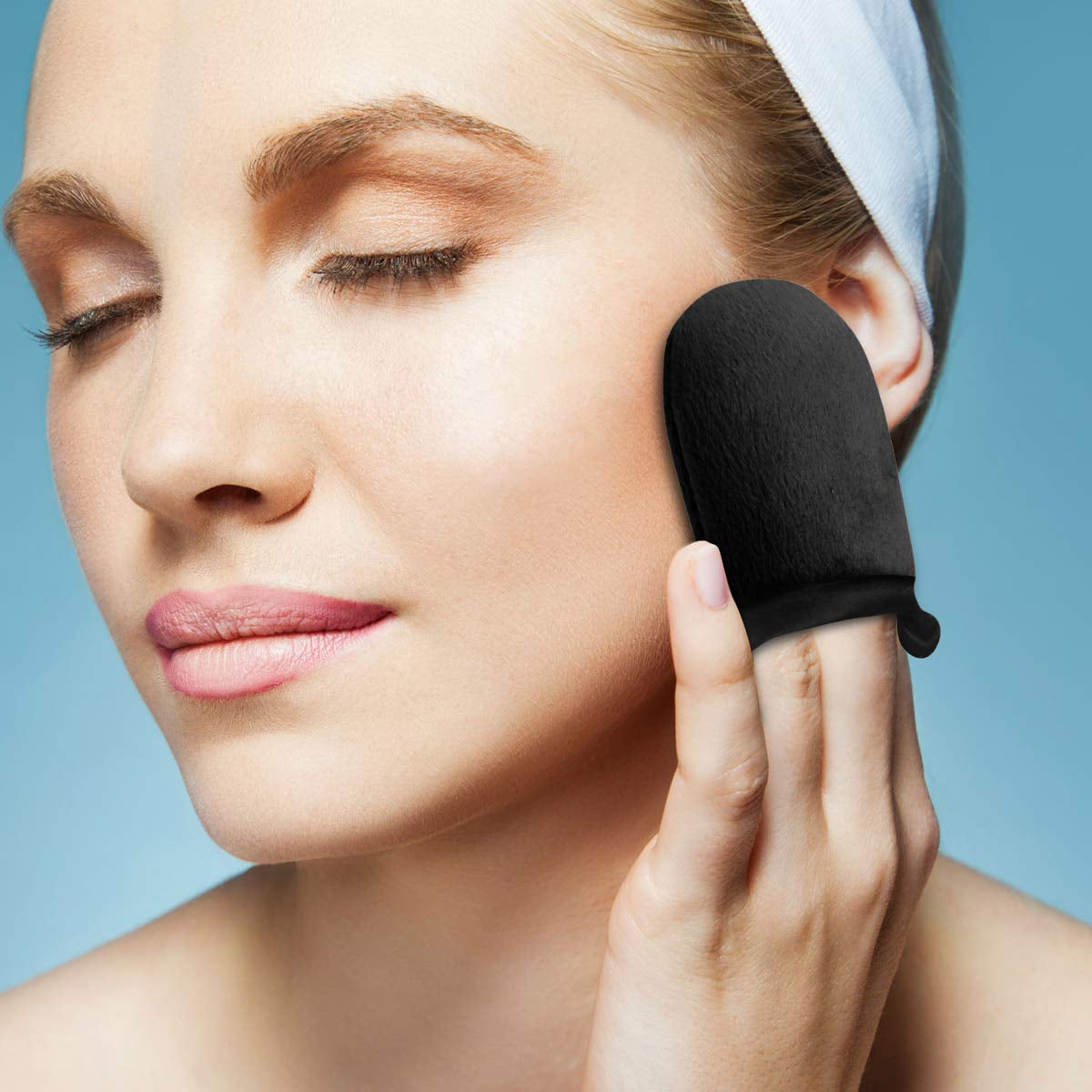 Self Tanning Mitt Tan Mitt Tanning Mitt Applicator with Thumb and Face Applicator Mitt Washable Reusable Sunless Tanner Mitt Tools Set for Mousse, Lotion, Spray and Oil（Black） Health & Beauty > Personal Care > Cosmetics > Cosmetic Tools > Skin Care Tools KRTOTAI   