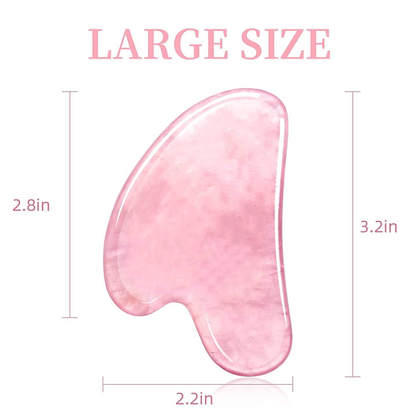 Gua Sha Facial Tools, Kugge Natural Rose Quartz Gua Sha Stone for Anti-Aging, Reduce Puffiness, Guasha Massage Tool for Face & Body SPA Health & Beauty > Personal Care > Cosmetics > Cosmetic Tools > Skin Care Tools Kugge   