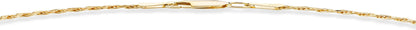 Miabella 18K Gold over Sterling Silver Italian 2Mm, 3Mm Diamond-Cut Braided Rope Chain Anklet Ankle Bracelet for Women Teen Girls, 925 Made in Italy Apparel & Accessories > Jewelry > Anklets Miabella   