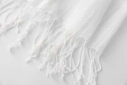 Jeelow Cotton Feel Scarf Shawl Wrap Soft Lightweight Scarves and Wraps for Men Women Apparel & Accessories > Clothing Accessories > Scarves & Shawls Jeelow   