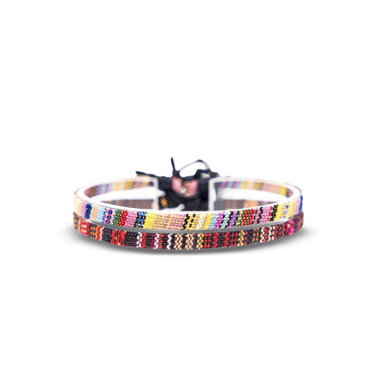 Surfer Beach Bracelet Set Men & Women - Braided Boho Summer Bracelets - Handmade Festival Jewelry - 100% Waterproof & Adjustable - Friendship Gift - Ethnic Hippie Style (Black & Ruby Red) Apparel & Accessories > Jewelry > Bracelets Made by Nami Brown & Yellow  
