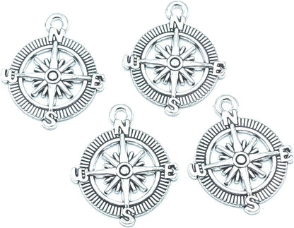 30Pcs Craft Supplies Antique Silver Wings Angel Fairy Charms Pendants Jewelry Findings,For Earring Bracelet Necklace Jewelry DIY Craft Making 27 X 24Mm (Antique Silver) 24 Ancient Silver