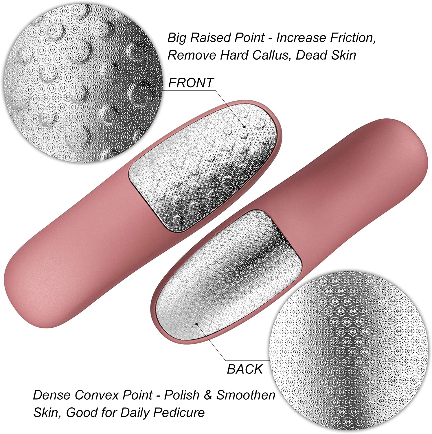 Foot Scrubber with Stand, Never-Cut-Your-Feet Foot File Callus Remover - Safe to Use | Comfortable Foot Scraper Feet Scrubber Dead Skin Remover, Best Home Pedicure Foot Care Tool, Used on Wet/Dry Feet Health & Beauty > Personal Care > Foot Care Weetiee   