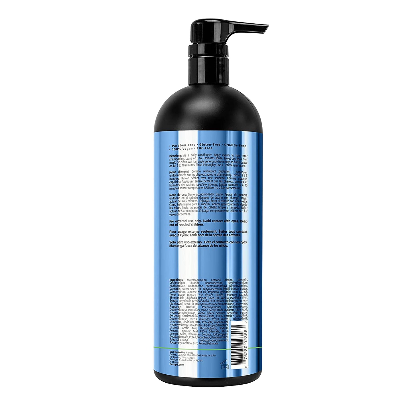 Hempz Triple Moisture-Rich Herbal Whipped Creme Conditioner and Hair Mask for Women and Men, 33.8 Oz. - Premium, Natural Moisturizing Conditioners to Repair Dry, Damaged Hair - Scented Hair Care Health & Beauty > Personal Care > Hair Care Hempz   