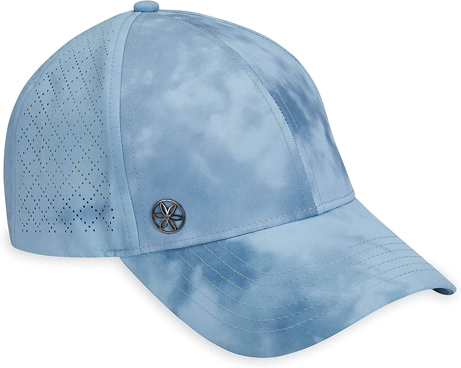Gaiam Women'S Hat-Breathable Ball Cap, Pre-Shaped Bill, Adjustable Size for Running Apparel & Accessories > Clothing Accessories > Hats Gaiam Tie Dye (Frost) Wander Geo 