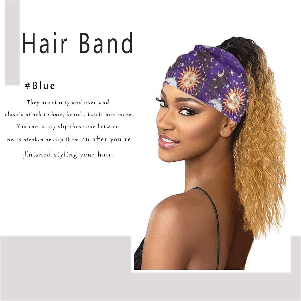 Morebrave Boho Headband Wide Turban Head Wraps Stretchy Head Bands Vintage Hairbands Butterfly Head Scarves Hair Accessories for Women and Girls Pack of 3 Apparel & Accessories > Clothing Accessories > Bandanas & Headties Morebrave   