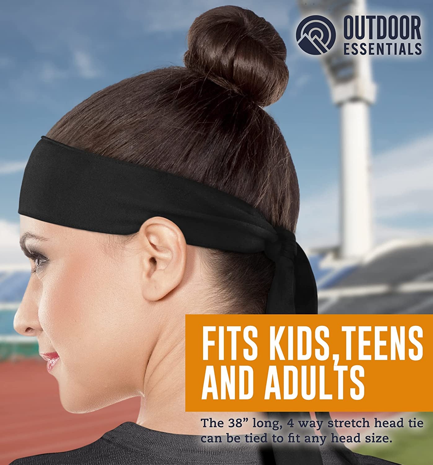 Tie Headband for Women, Men, & Kids - Karate Headband, Ninja Headbands, Tie Headbands for Muay Thai, Softball, Basketball, Sports & Tennis - Pirate & Athletic Headbands - Sweat Wicking Headband Apparel & Accessories > Clothing Accessories > Bandanas & Headties OutdoorEssentials   