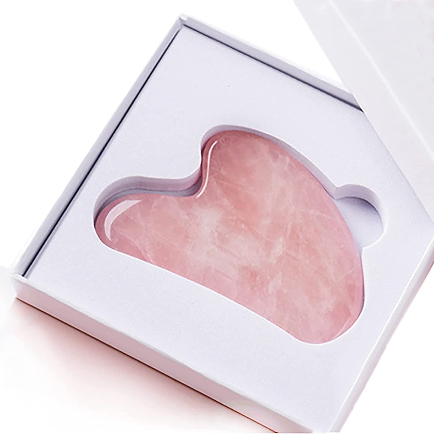Gua Sha Massage Tool, Natural Jade Rose Quartz Gua Sha Stone Neck Body SPA Acupuncture Therapy Point, Guasha Tool to Face Health & Beauty > Personal Care > Cosmetics > Cosmetic Tools > Skin Care Tools Peyzee   